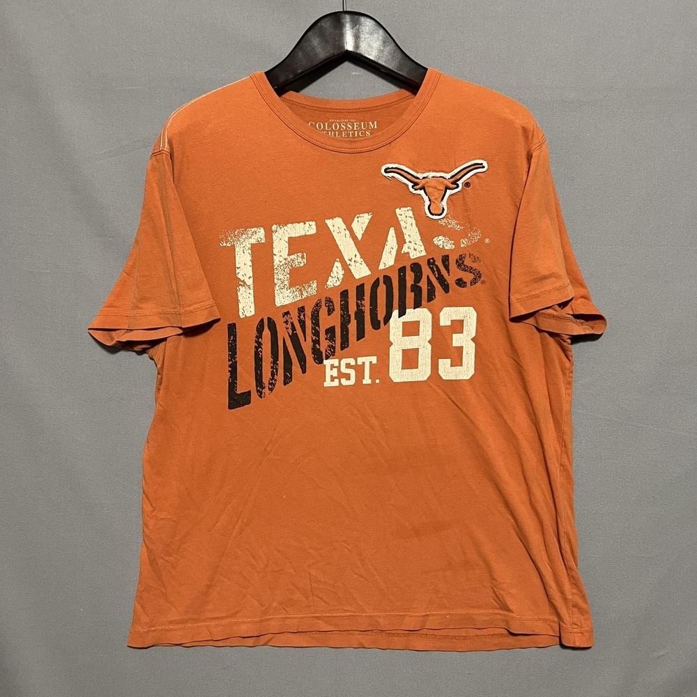Texas Longhorns Colosseum Athletics Shirt Mens XL Orange Graphic Tee T-Shirt
